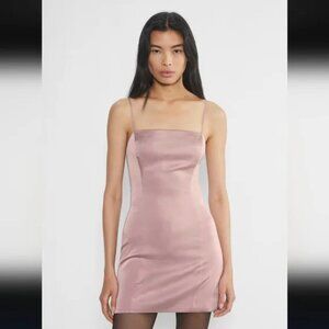 Aritzia Sunday Best Shimmer Satin Dress – Size 4